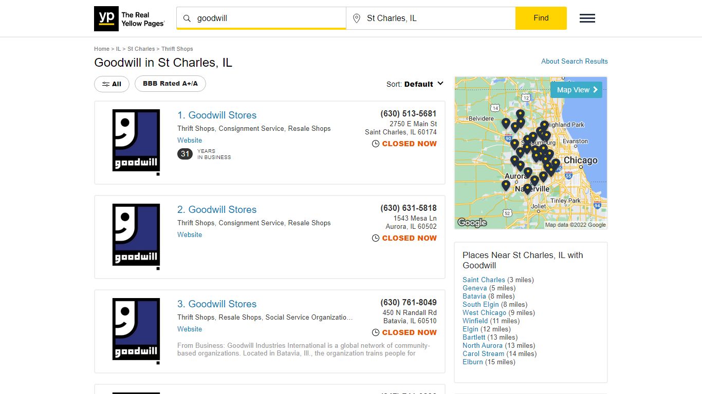 Goodwill Locations & Hours Near St Charles, IL - YP.com