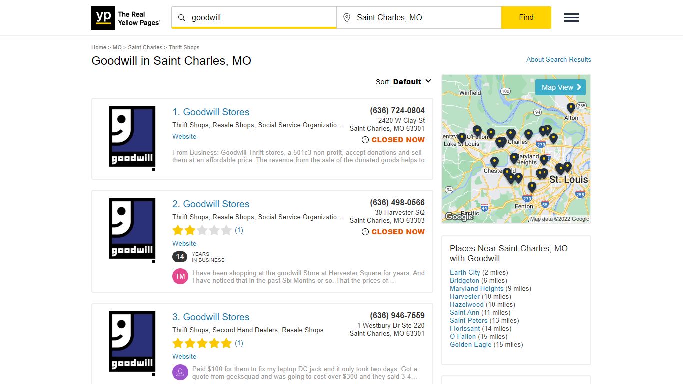 Goodwill Locations & Hours Near Saint Charles, MO - YP.com